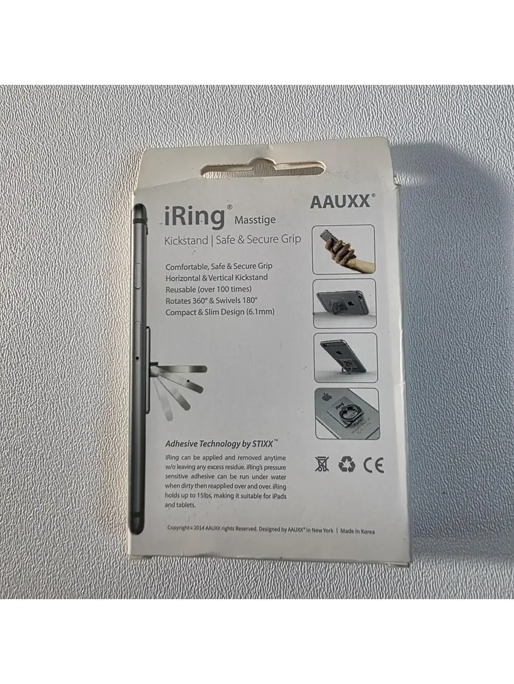 iRing Masstige AAUXX Phone Kickstand Ring NIB